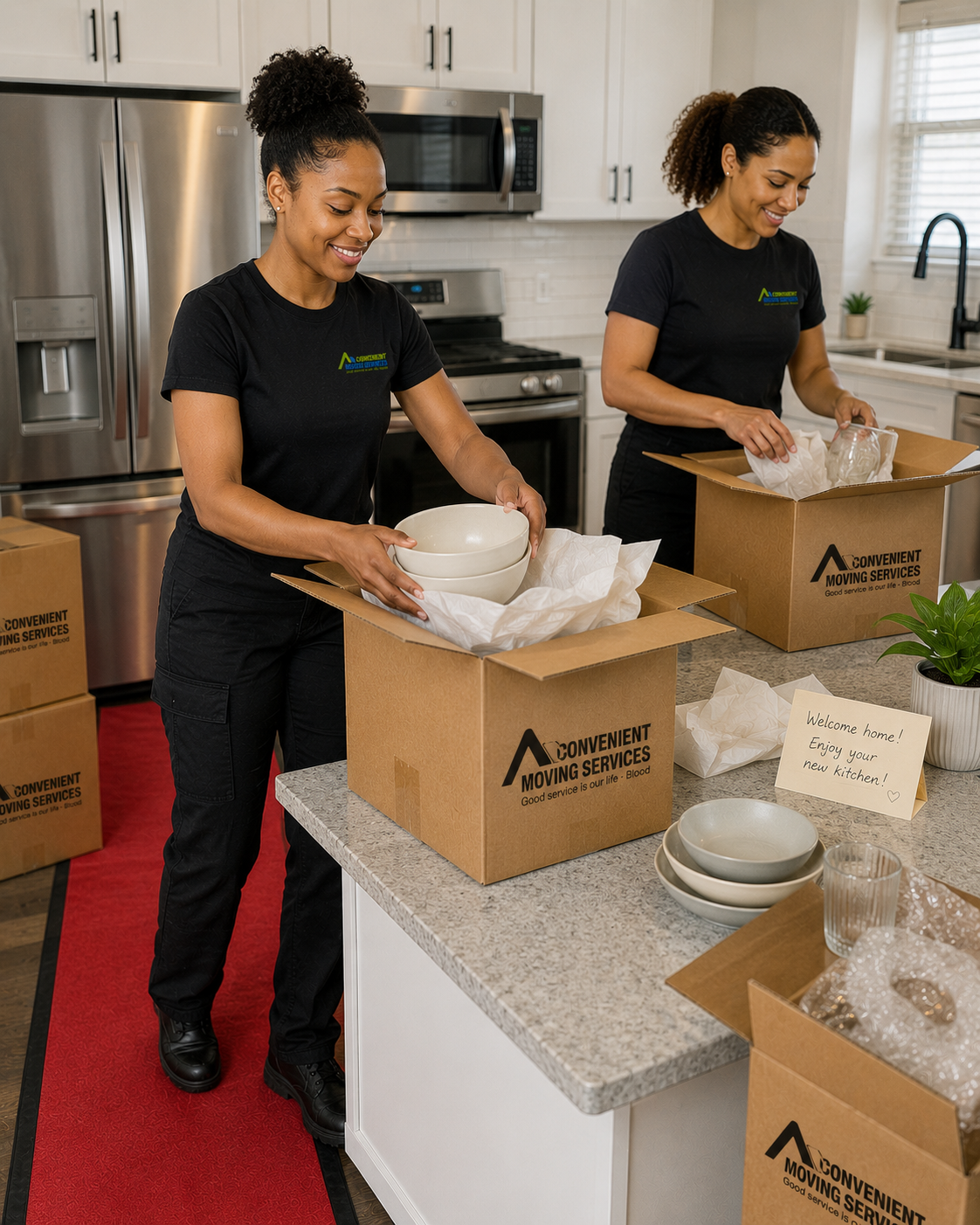 Packing and unpacking moving service